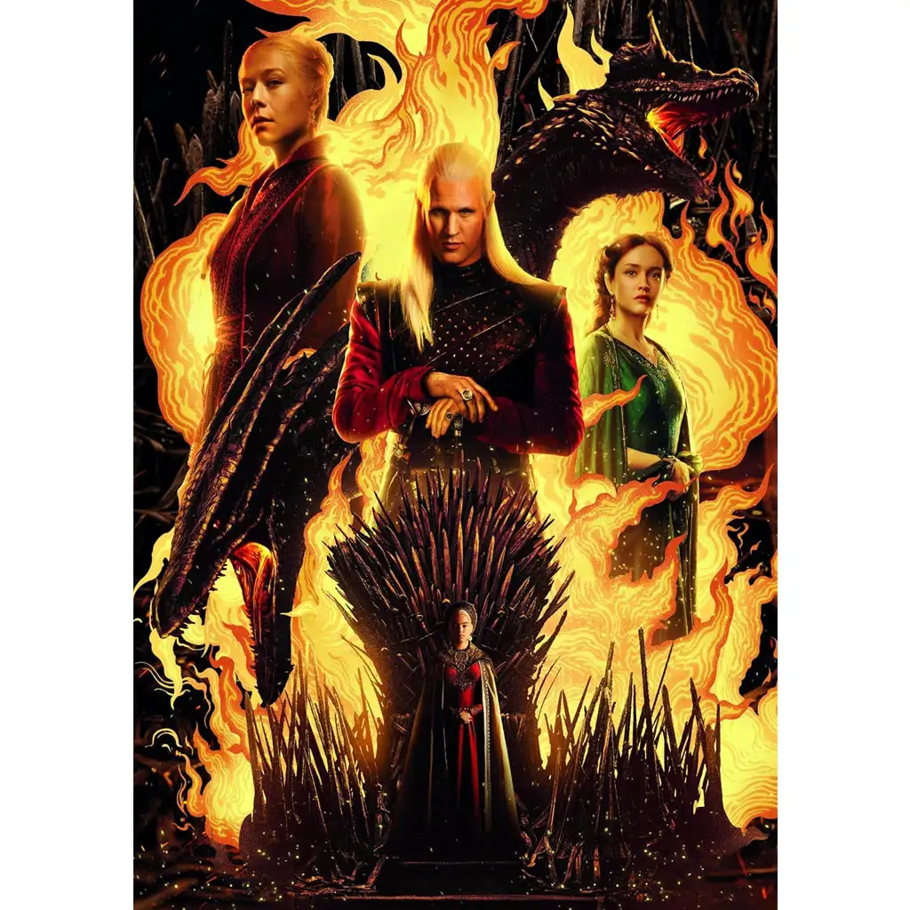 Trónok harca Sárkányok háza 500 db-os puzzle - Clementoni kép 2