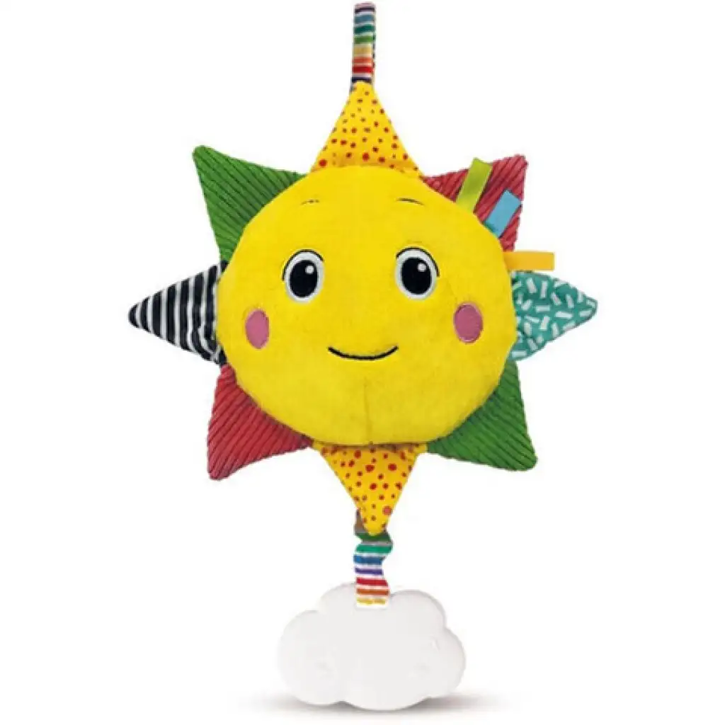 Felhúzható zenélő pihe-puha plüss napocska - Clementoni baby kép 2