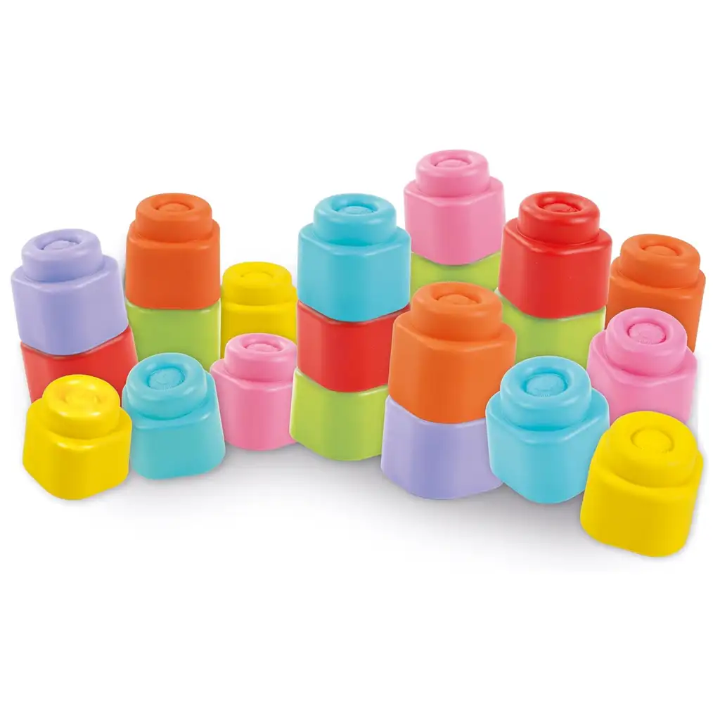 Clemmy 10 db-os puha építőkocka szett - Clementoni kép 2