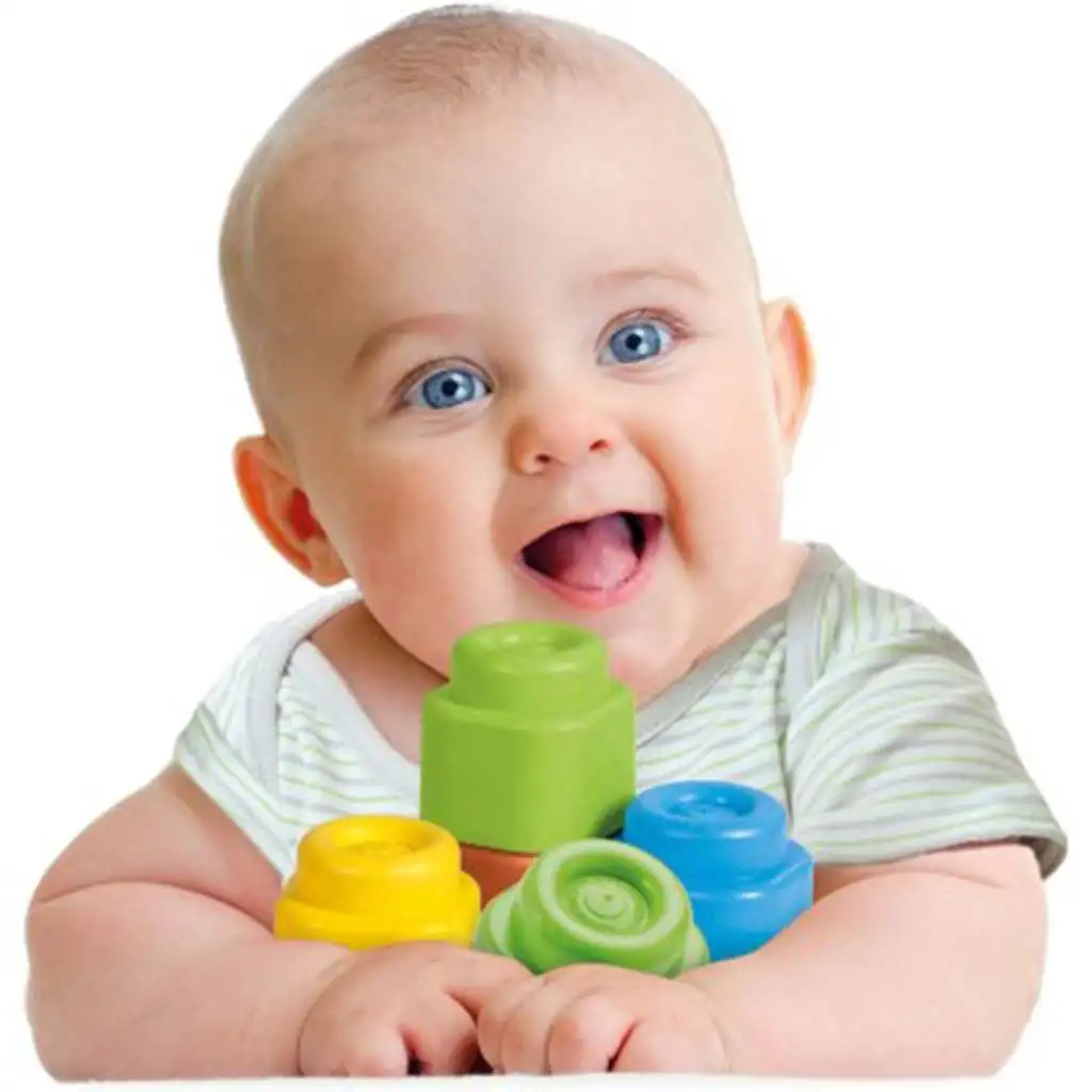 Clemmy: Puha színes építőkockák babáknak 40db-os szett - Clementoni kép 2