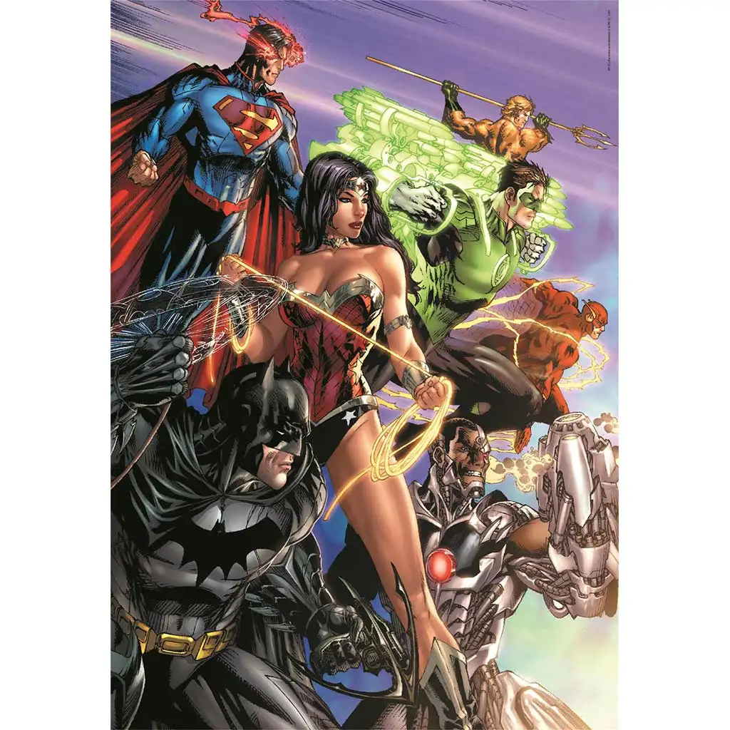 DC Comics: Az igazság ligája 1000db-os Compact puzzle 50x70cm - Clementoni kép 2