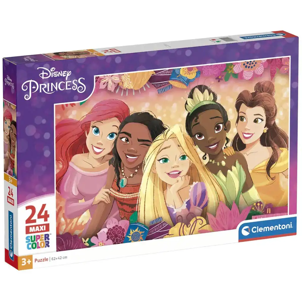 Disney Hercegnők: Maxi Super Color Puzzle 24 darabos - Clementoni