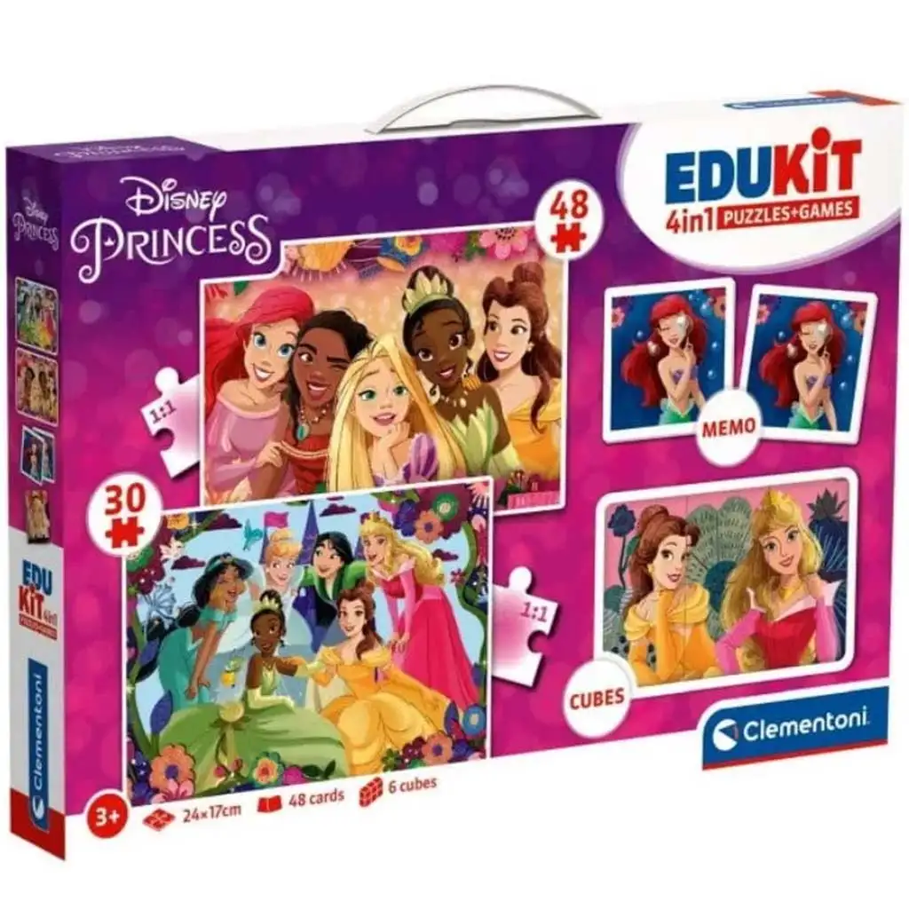 Edukit: Disney Hercegnők 4 az 1-ben játékgyűjtemény - Clementoni