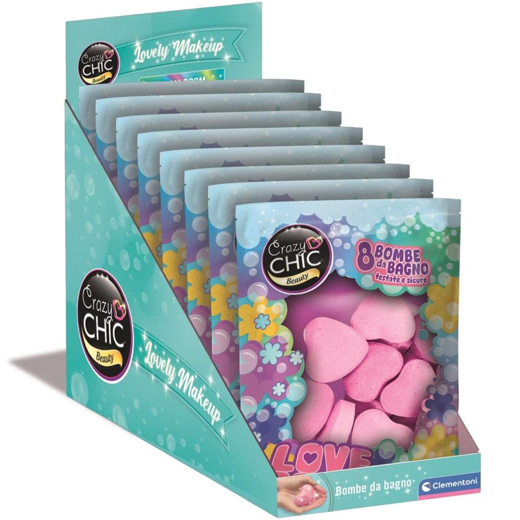 Crazy Chic: Szív alakú fürdőbomba 8db-os szett - Clementoni