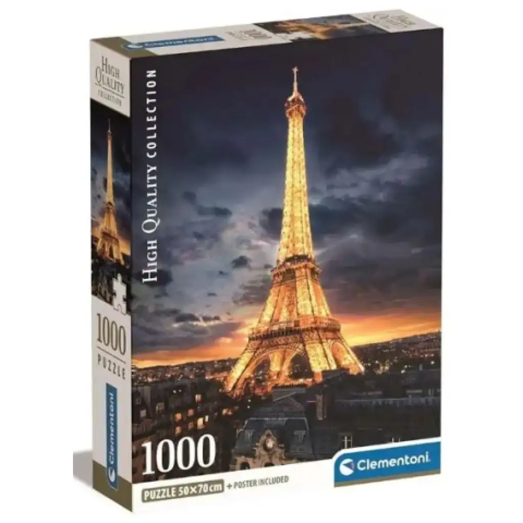 Eiffel torony HQC 1000db-os puzzle poszterrel - Clementoni