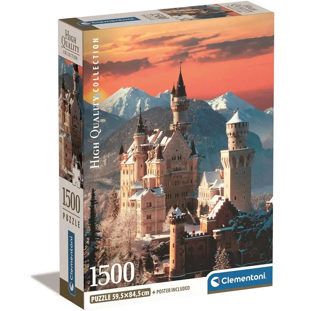 Neuschwastein kastély 1500db-os HQC puzzle 59,5x84,5cm - Clementoni
