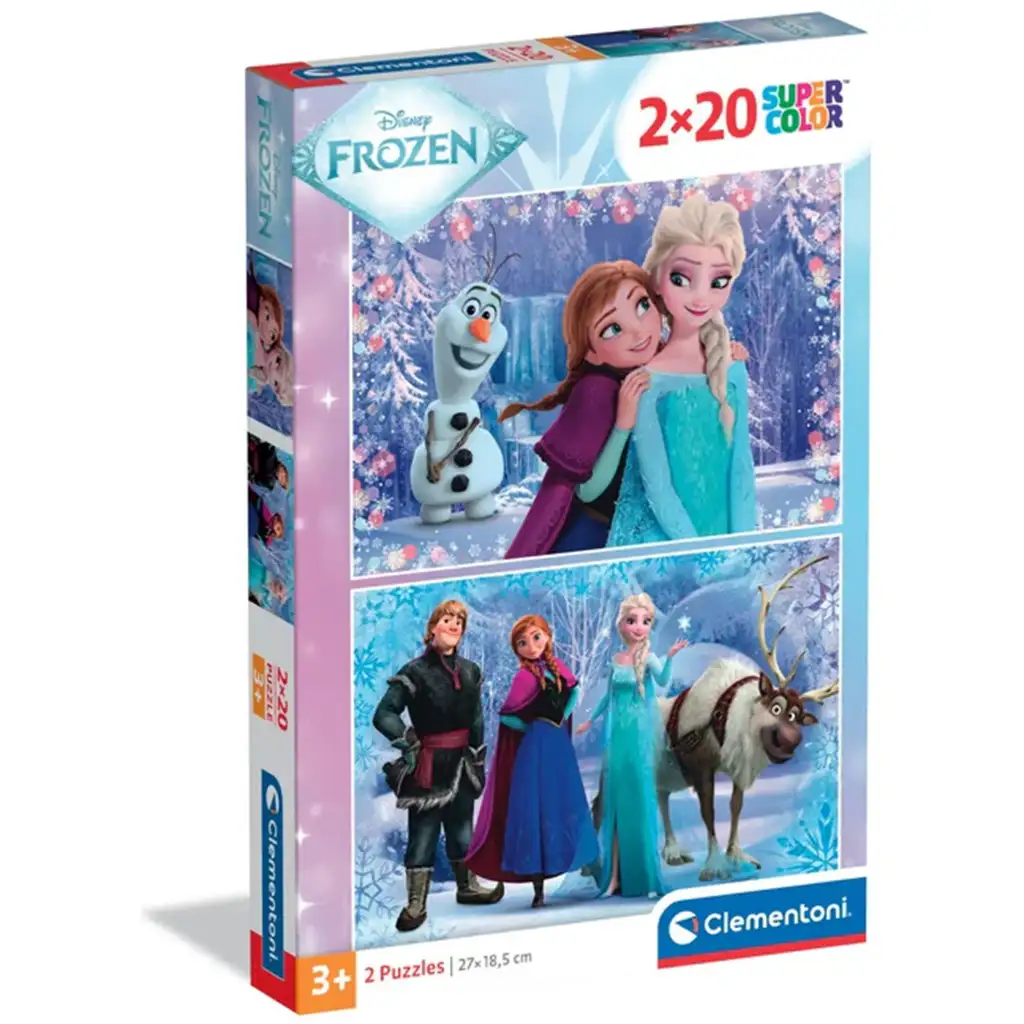 Jégvarázs varázslatos kaland2x20 db-os supercolor puzzle - Clementoni