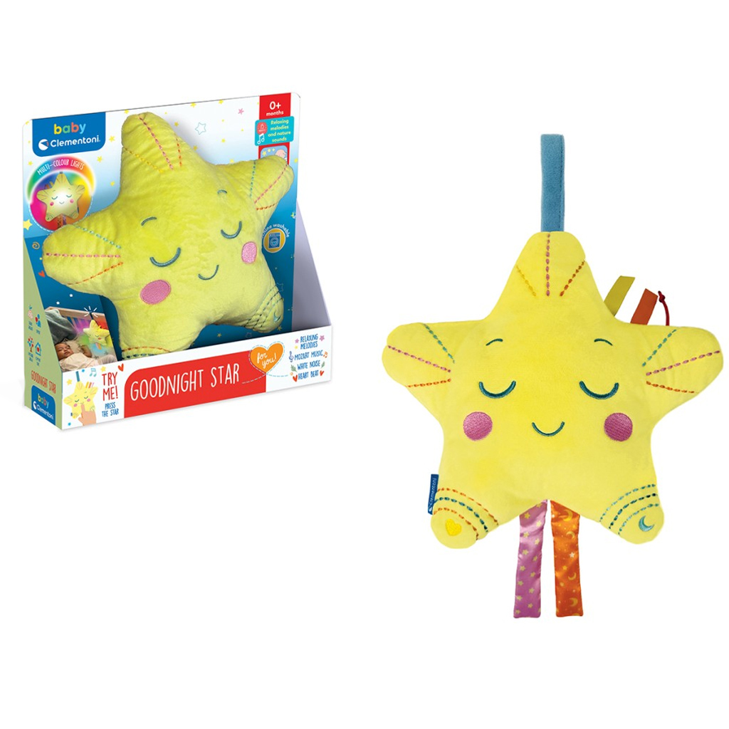 Jó éjt csillag plüss éjszakai világítás hanggal - Clementoni baby kép 2