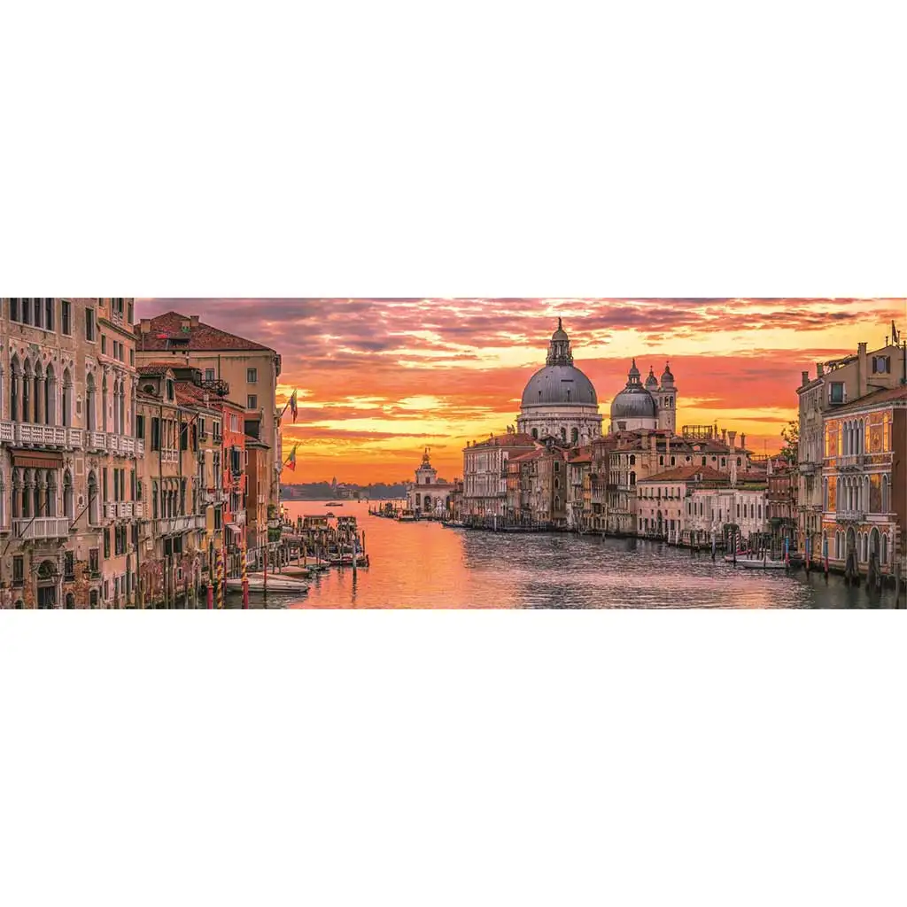 Canal Grande, Velence 1000db-os HQC panoráma puzzle 98x33cm - Clementoni kép 2