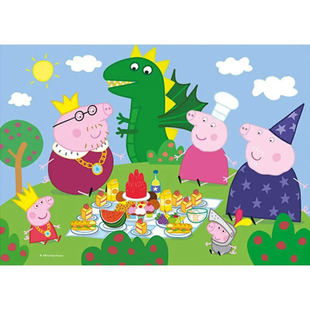 Peppa malac Supercolor 2 az 1-ben puzzle 2x20db-os - Clementoni kép 3