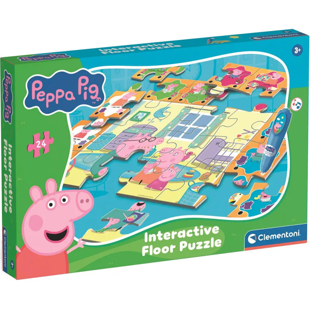 Peppa malac interaktív 24db-os padló puzzle - Clementoni