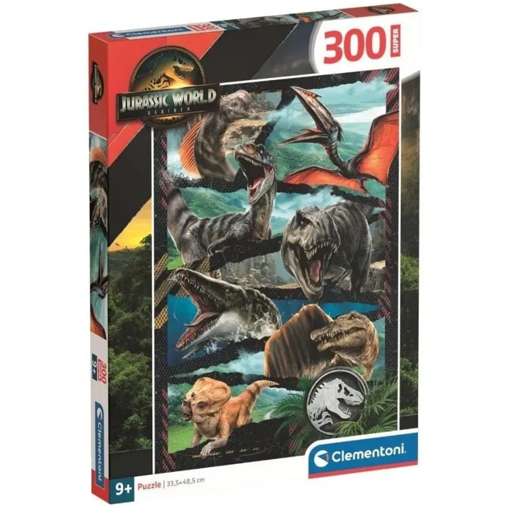 Jurassic World Újjászületés őslények támadása 300db-os puzzle - Clementoni