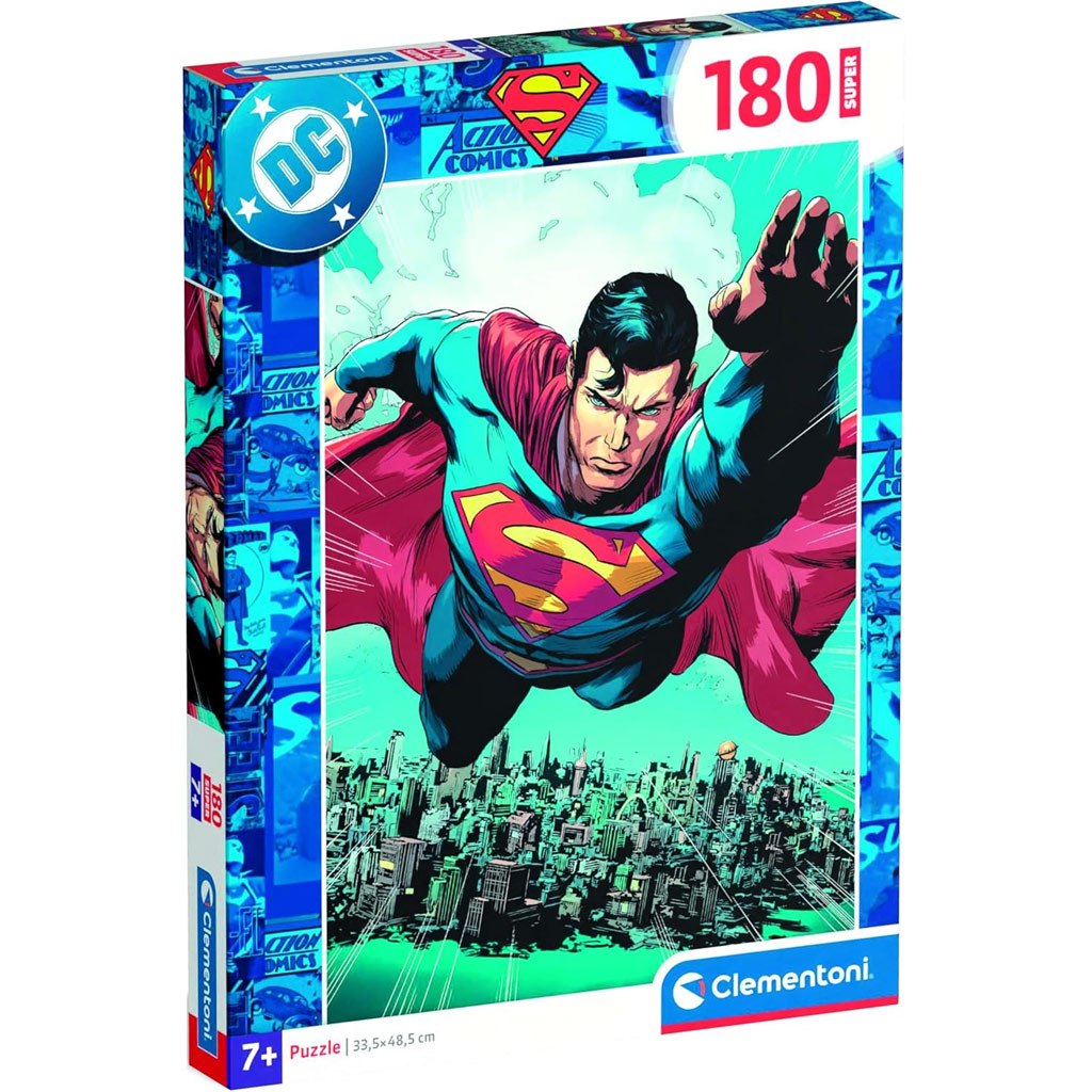 DC Comics Superman repülés a város felett 180db-os puzzle - Clementoni