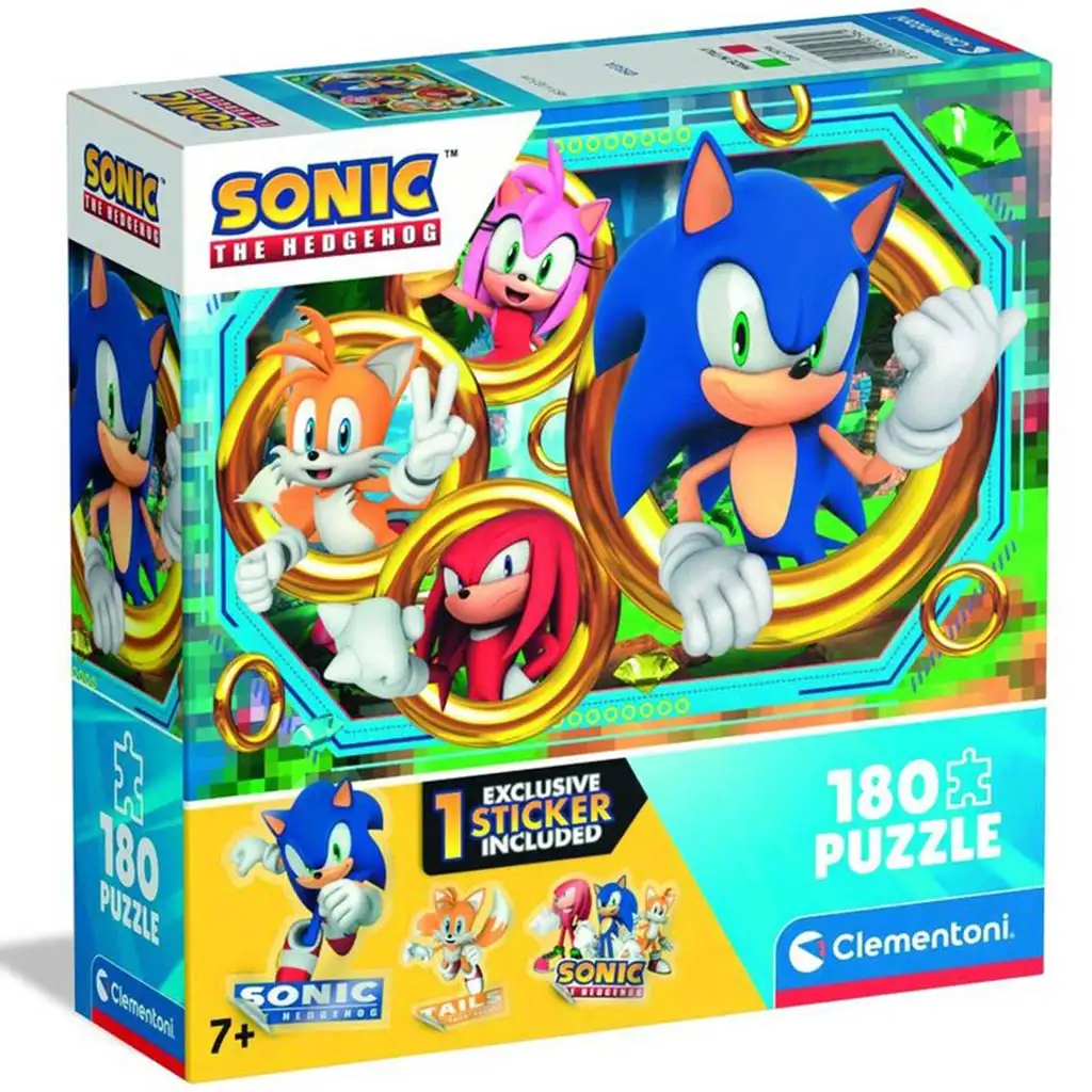 Sonic, a sündisznó 180 darabos puzzle - Clementoni