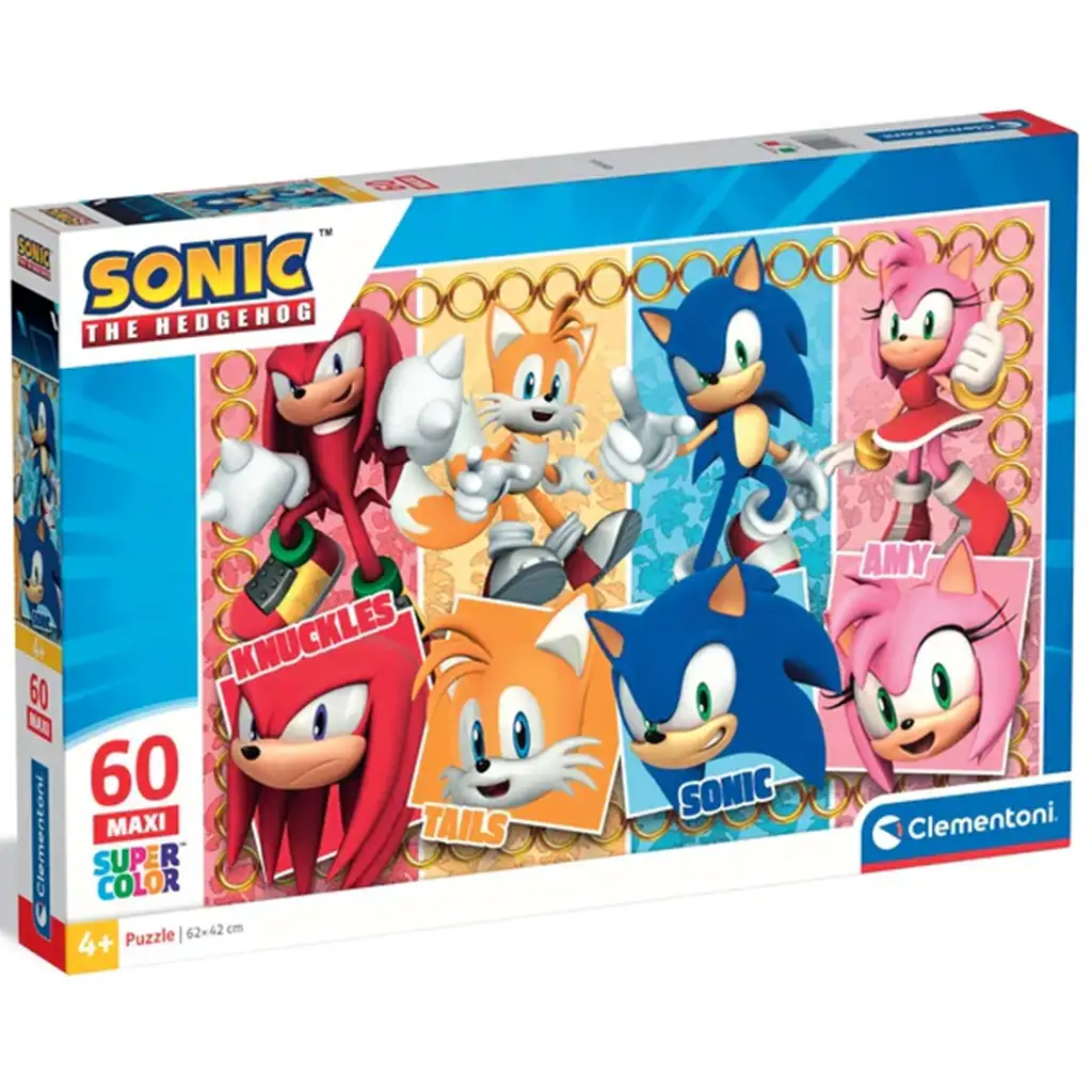 Sonic és barátai 60db-os maxi supercolor puzzle - Clementoni