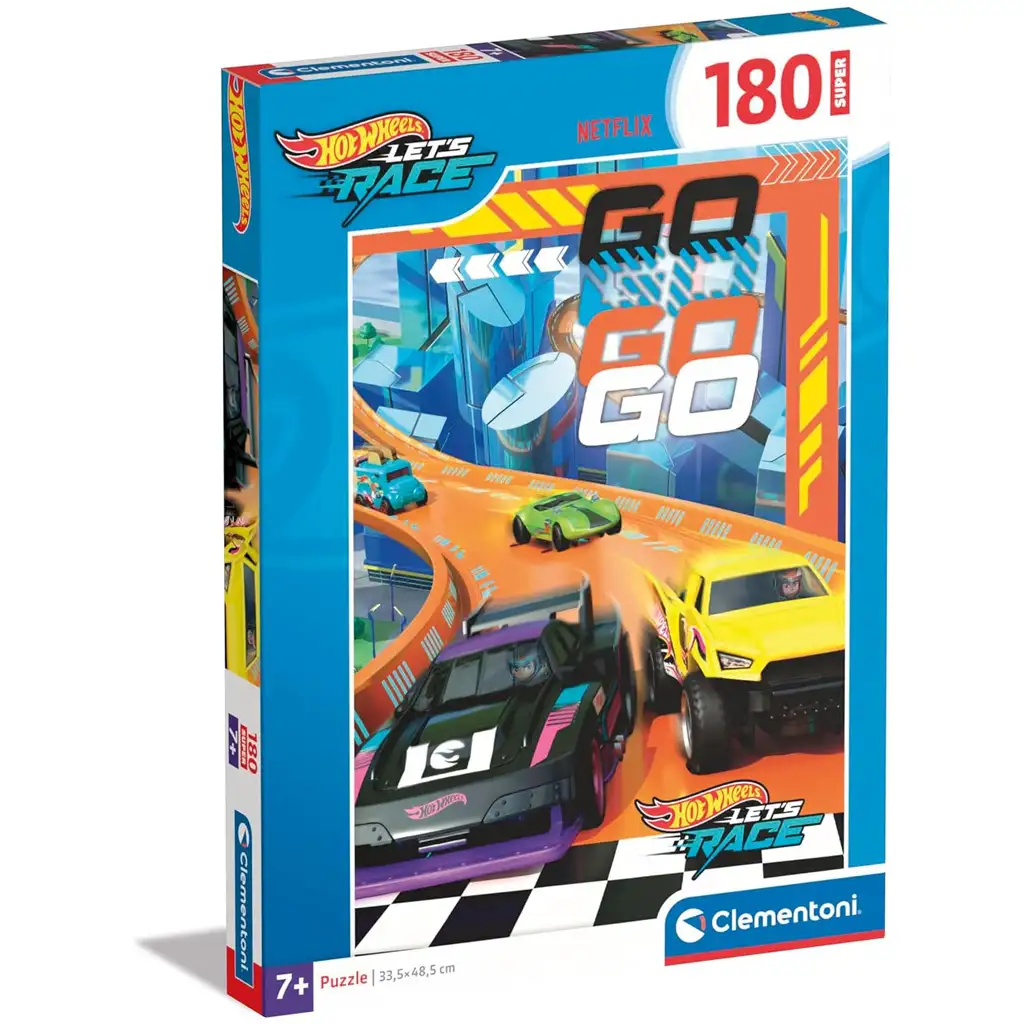 Hot Wheels versenyre fel 180db-os super puzzle - Clementoni