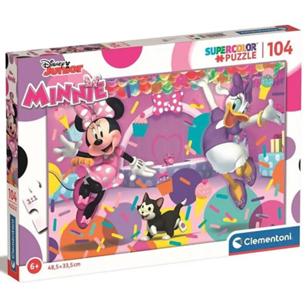 Minnie egér és barátai Supercolor Maxi puzzle 104db-os - Clementoni kép 1