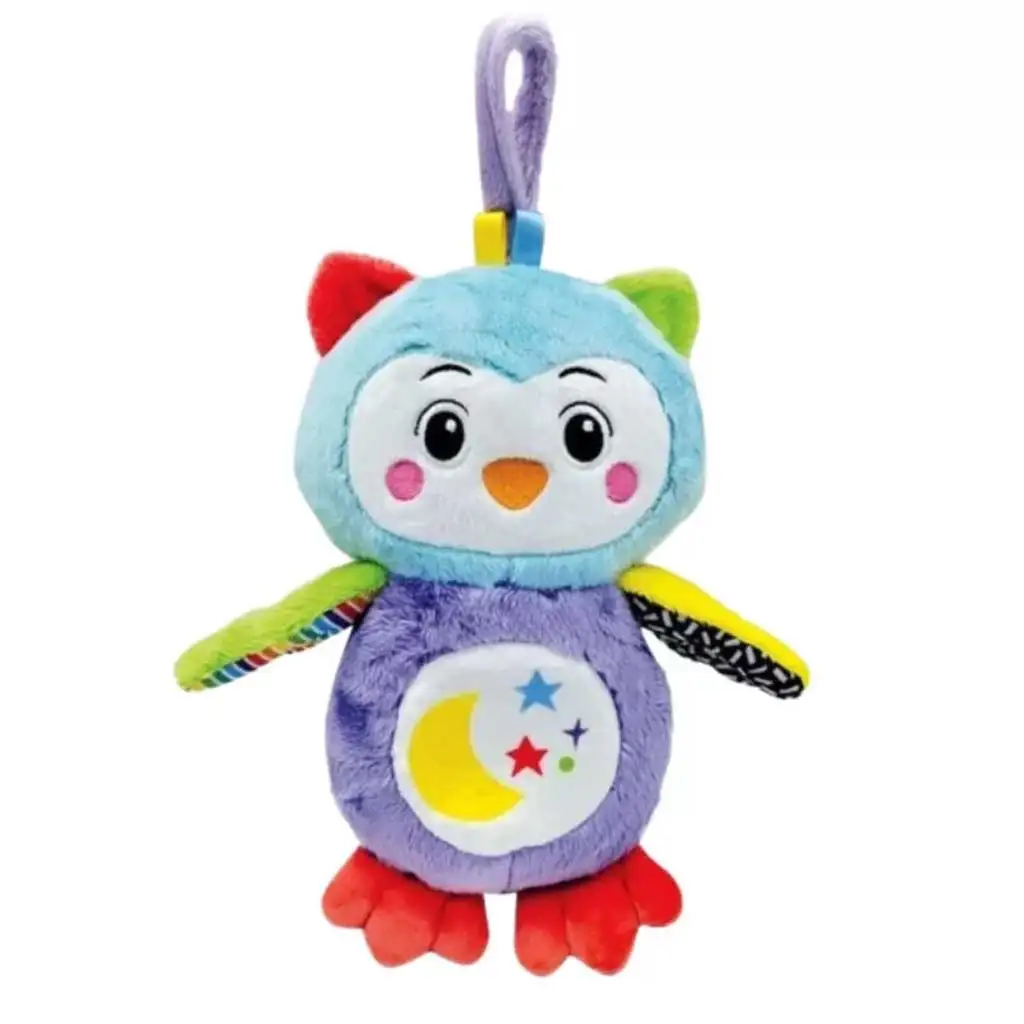 Clementoni Baby: Zenélő plüss bagoly éjszakai fénnyel kép 2