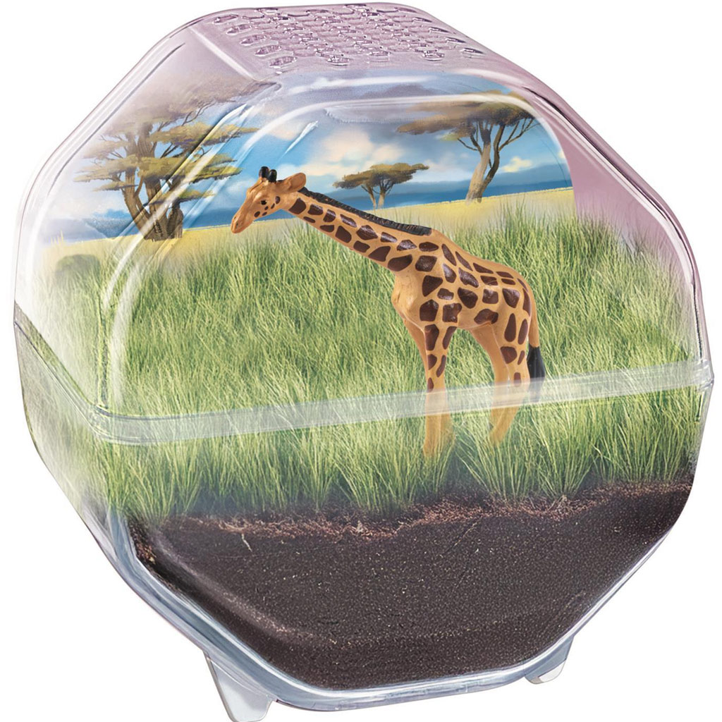 Science & Play: Mini terrárium zsiráf figurával - Clementoni kép 2