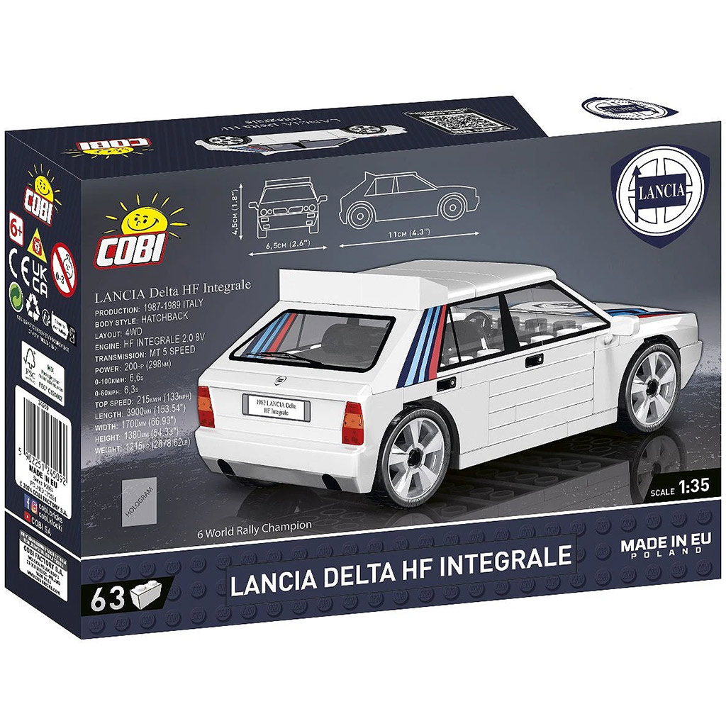 COBI: Lancia Delta HF Integrale autó építőjáték (24509) kép 3
