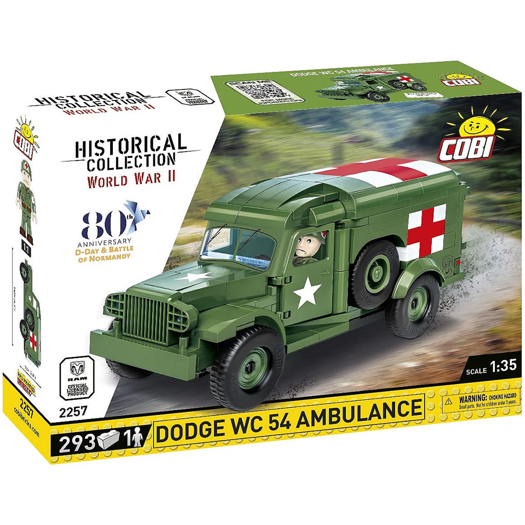 COBI: Dodge WC-54 Ambulance mentőautó építőjáték (2257) kép 1