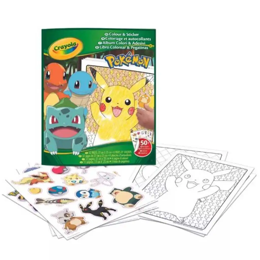 Crayola: Color & Sticker - Pokémon foglalkoztató