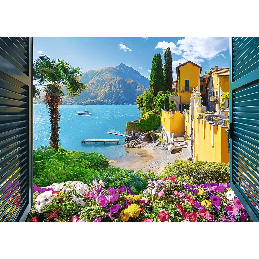 Kilátás a Comói-tóra 1000db-os puzzle - Trefl kép 2