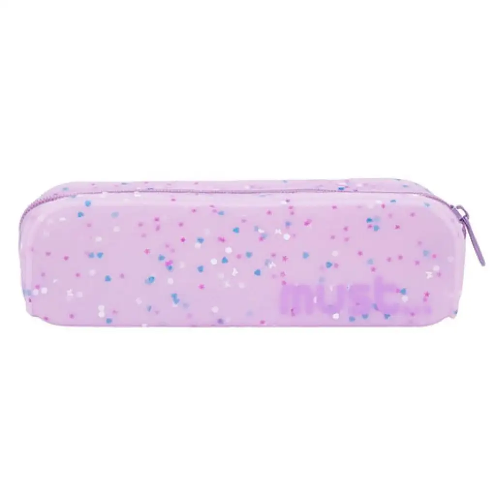 Must: Confetti színes, szilikon tolltartó többféle változatban kép 4