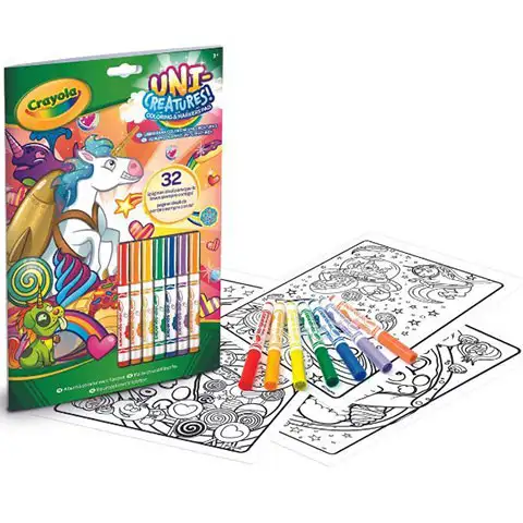 Crayola: Color & Activity állatkornis foglalkoztató 7 db filctollal