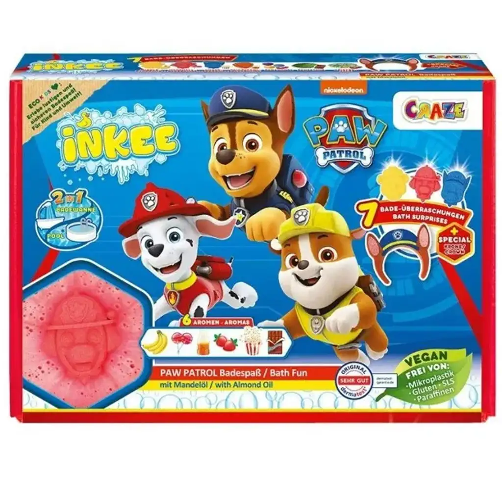 Craze: Inkee Mancs őrjárat nagy vegán fürdőszett