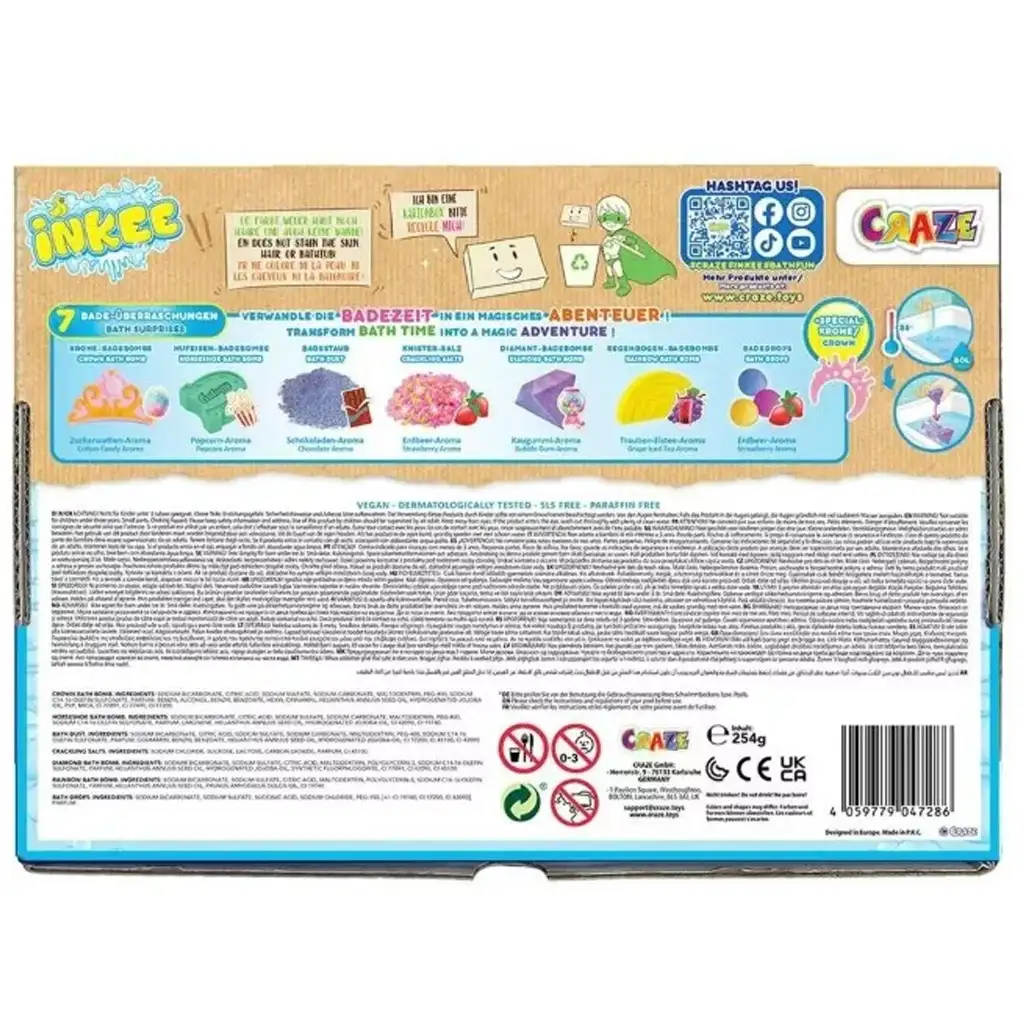 Craze: Inkee Galupy unikornis nagy vegán fürdőszett kép 5