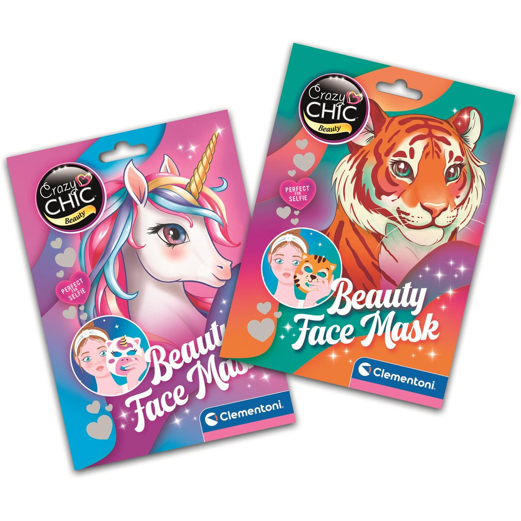 Crazy Chic: Beauty állatos arcmaszk többféle változatban 1db - Clementoni kép 2
