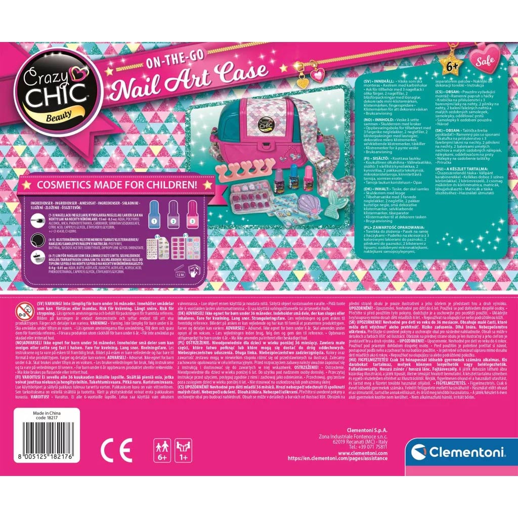 Crazy Chic: Körömstúdió táskában játékszett - Clementoni kép 3