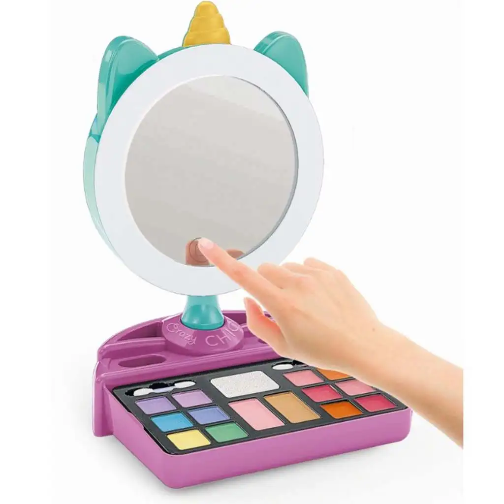 Crazy Chic: Világító unikornisos sminkelő tükör - Clementoni kép 2