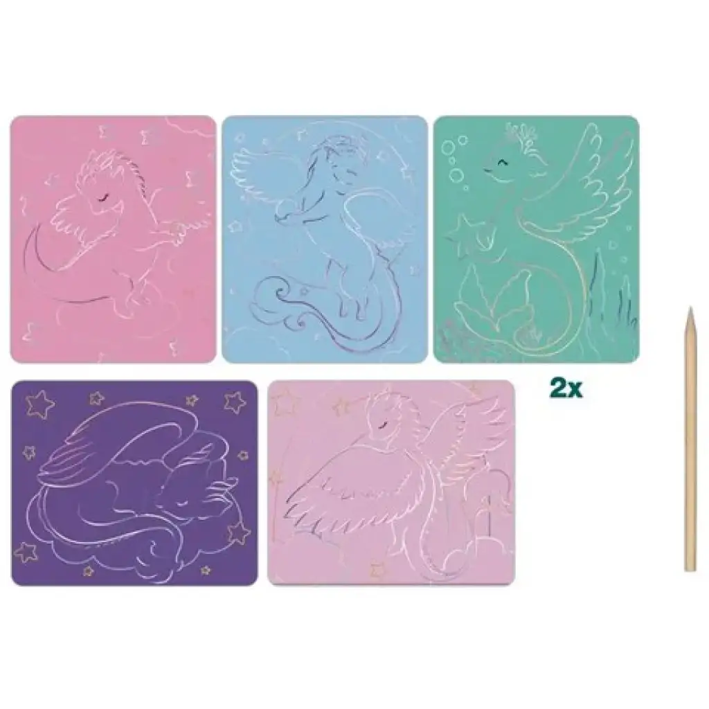 Artissimo: Sárkányok képkarc készítő szett - Sycomore kép 2