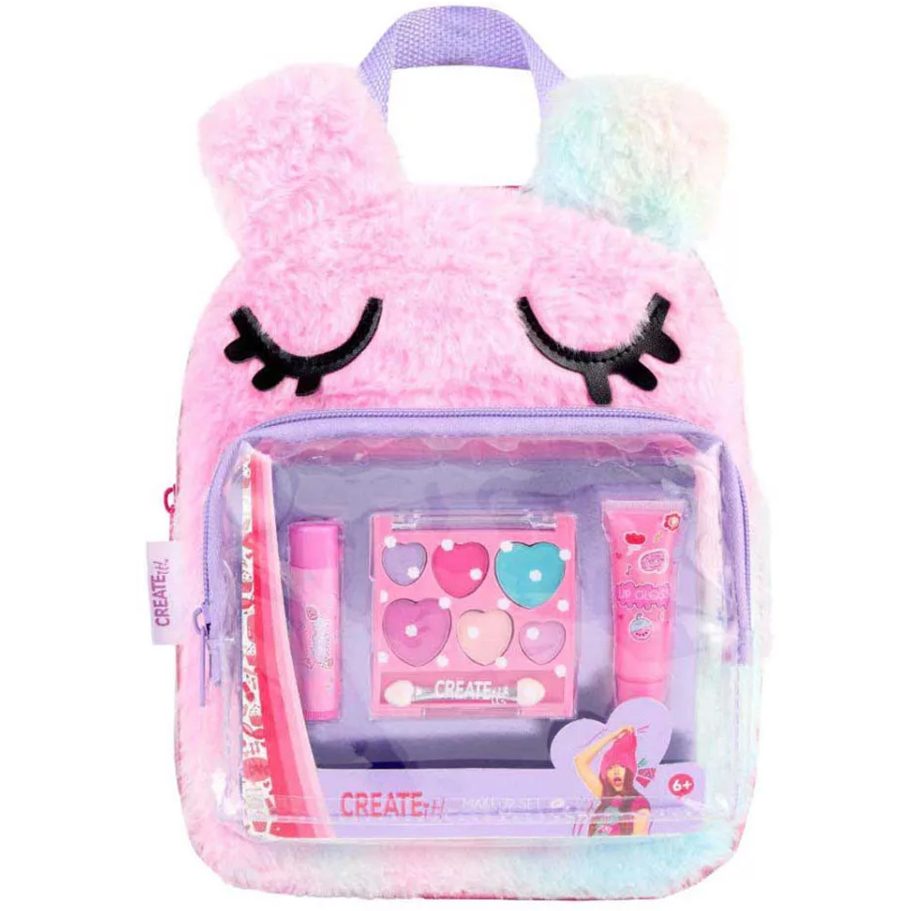 Canenco: Create It! Sminkkészlet bolyhos hátizsákban