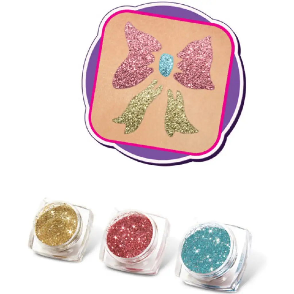 TyToo: Pezsgő, lazac és azúrkék színű csillámpor szett 3x2,5ml kép 3