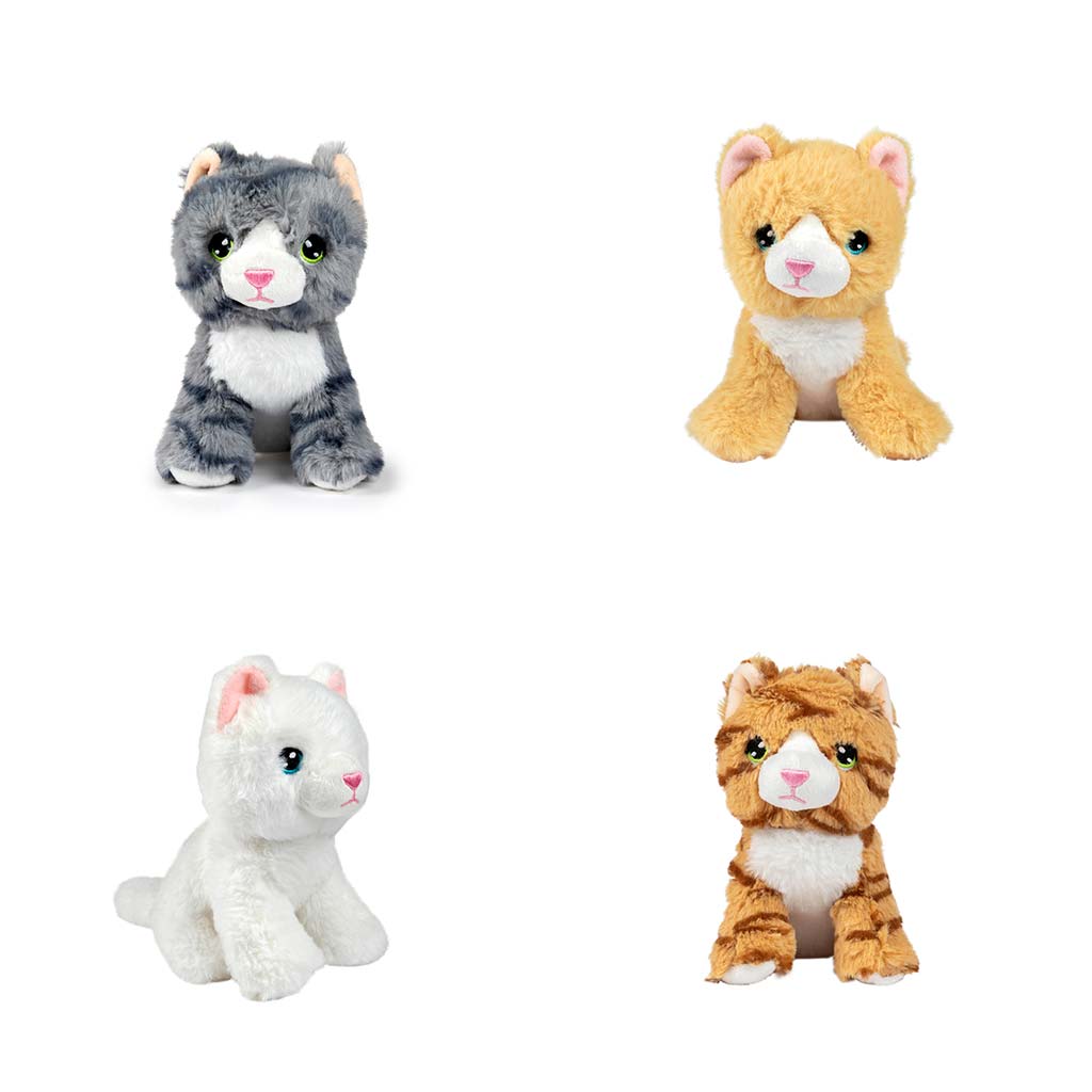 Cuki cica plüss 15cm-es többféle változatban 1db kép 2