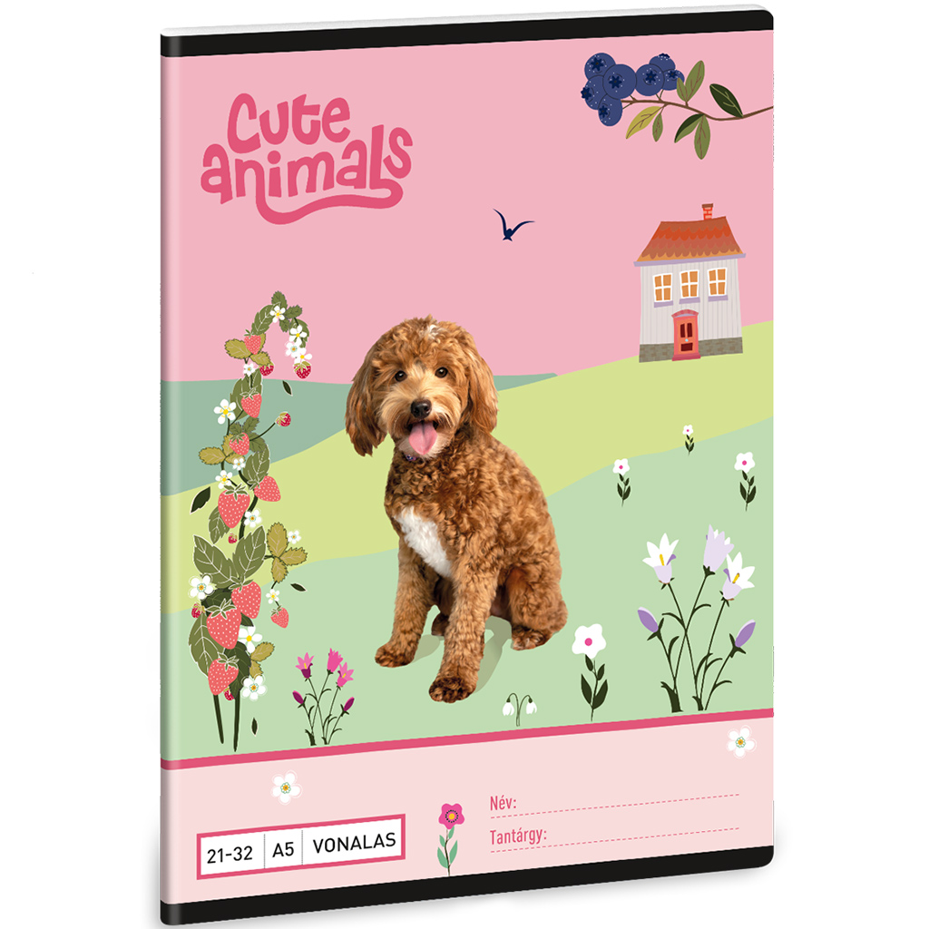 Ars Una: Cute Animals - Doggie vonalas füzet A/5 21-32