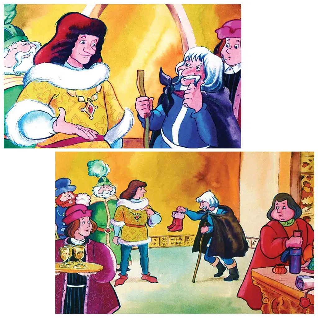 Mátyás király és a varga diafilm kép 2