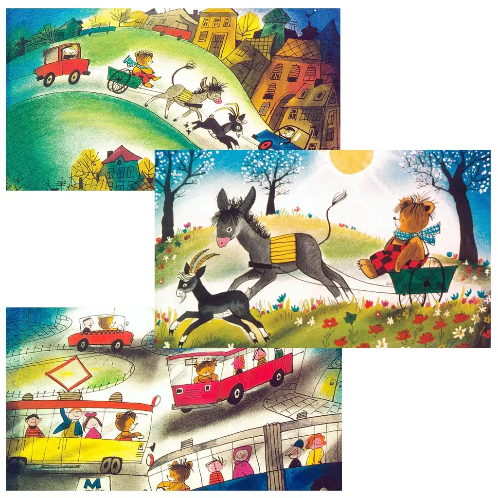 Kormos István: Vackor messzi útra indul diafilm kép 2