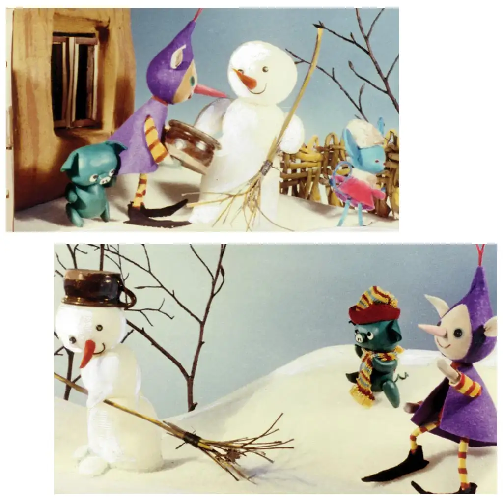 Bálint Ágnes: Mazsola és a Hóember diafilm kép 2