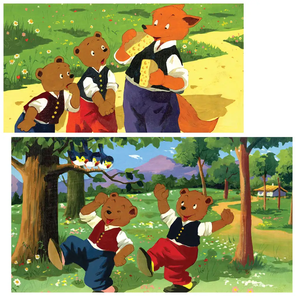 Két kis bocs meg a róka diafilm kép 2