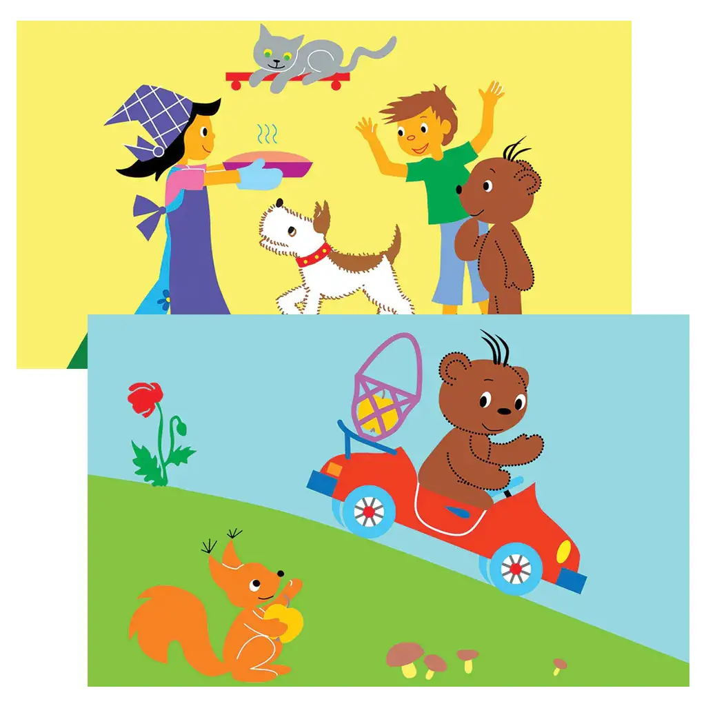 Boribon autózik diafilm kép 2