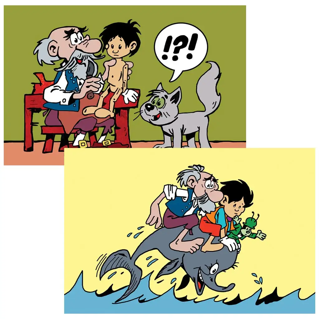 Pinokkió (Dargay Attila rajzaival) diafilm kép 2