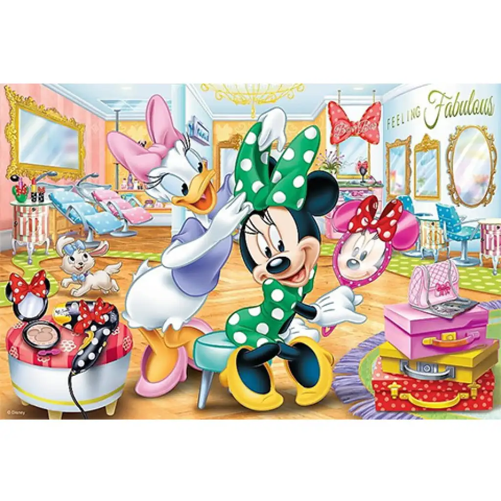 Daisy és Minnie szépségszalonban puzzle 100db-os - Trefl kép 2
