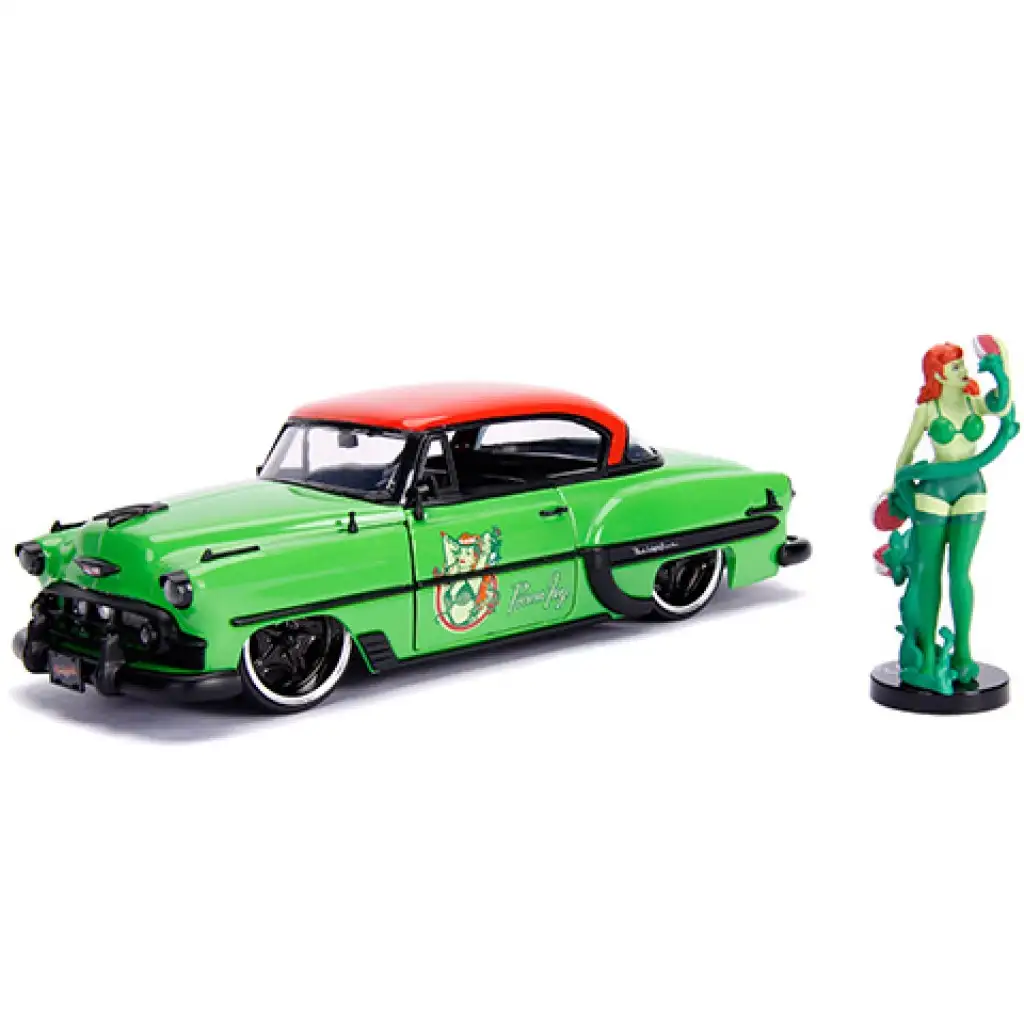 DC Comics: Méregcsók figura és 1953 Chevy Bel Air fém autómodell 1/24 - Simba Toys kép 2