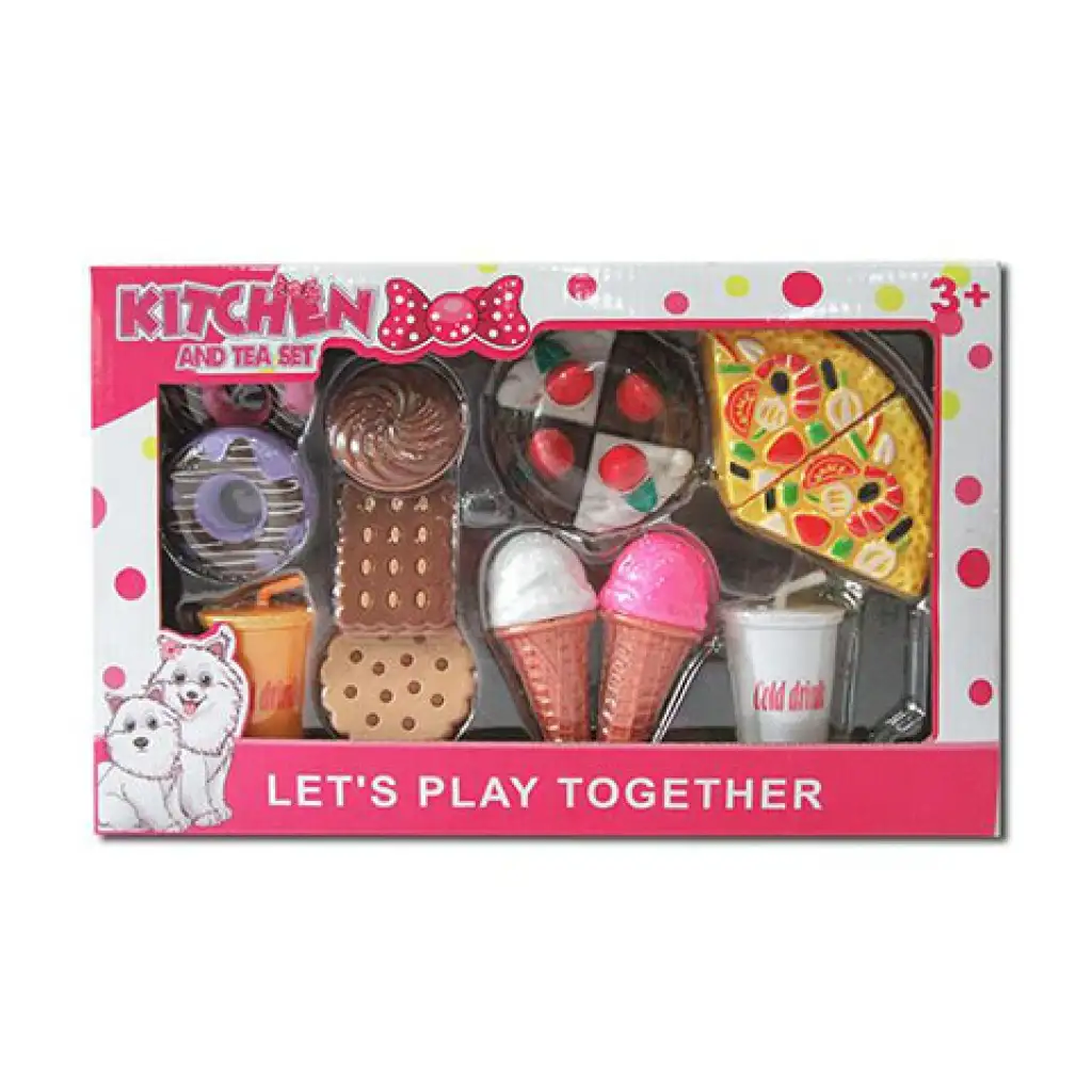 Desszertes szett fánkkal és fagyival