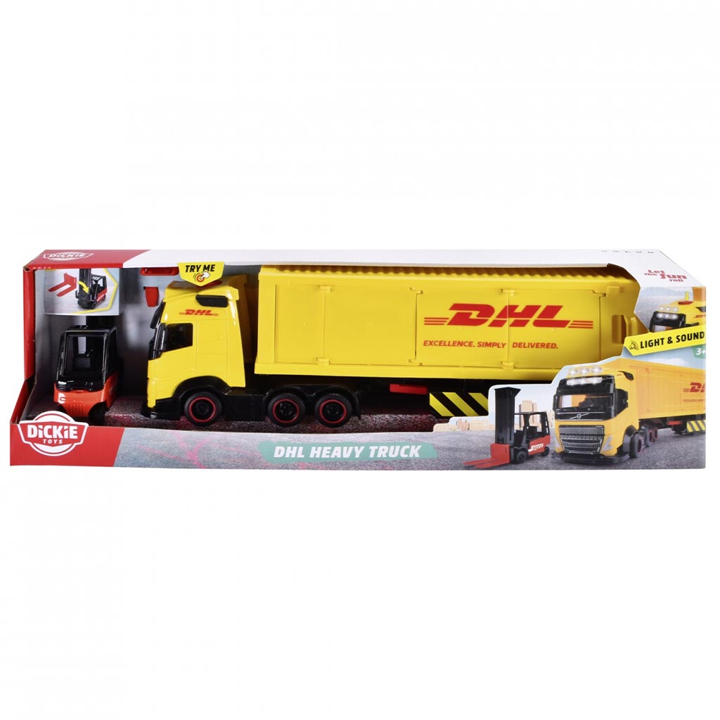 DHL Kamion fénnyel és hanggal - Dickie Toys