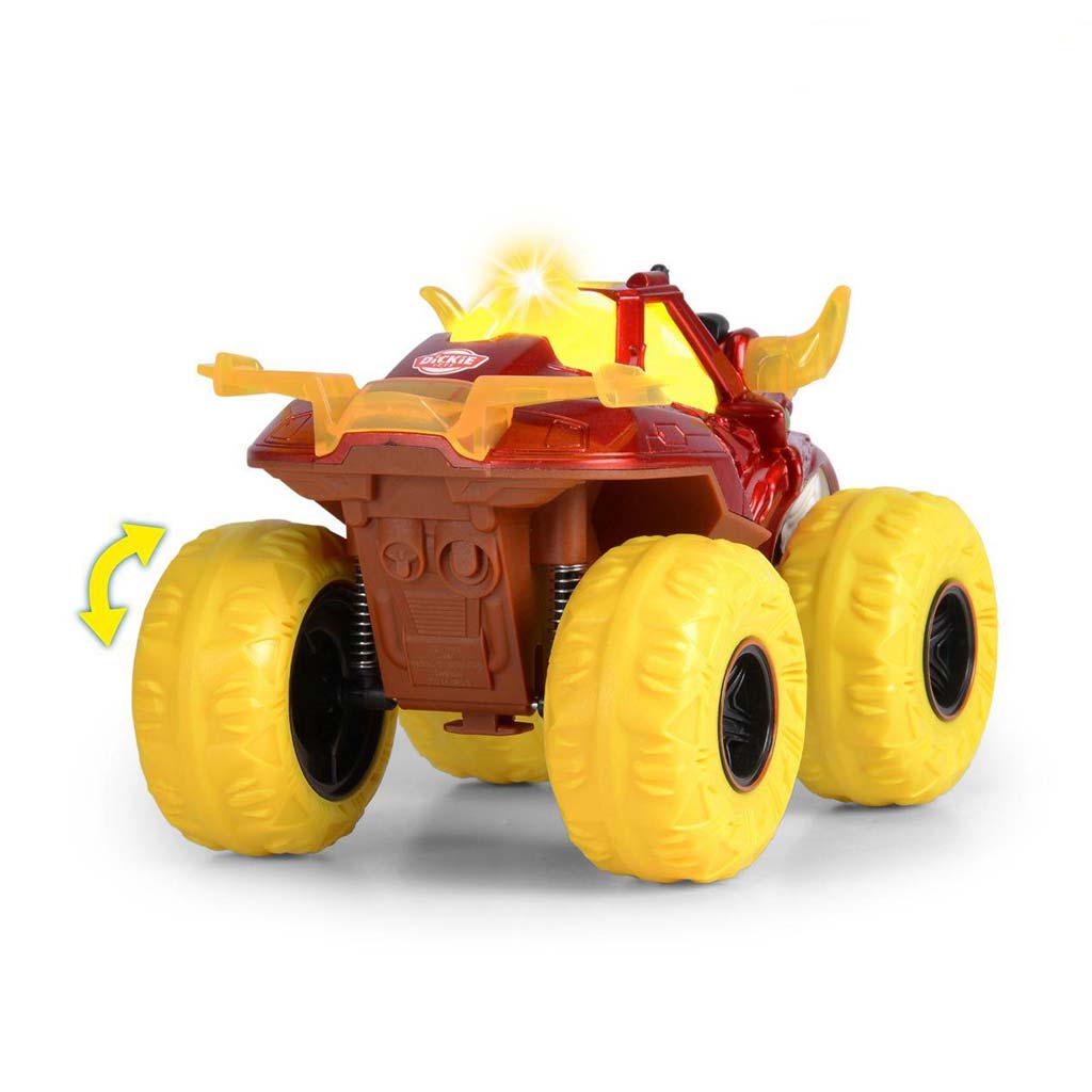 Lángoló bikafej alakú monster truck fénnyel és hanggal - Dickie Toys kép 2